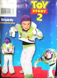 9385 Simplicity TOY STORY 2 BUZZ LIGHT YEAR COSTUME PATTERN 3-8